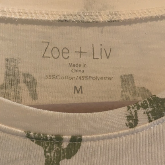 Zoe + Liv Cactus Tee - Picture 3 of 4